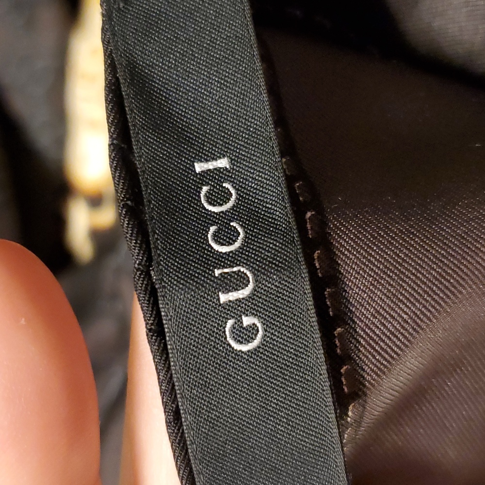 Gucci Black Monogram Scarf - image 3